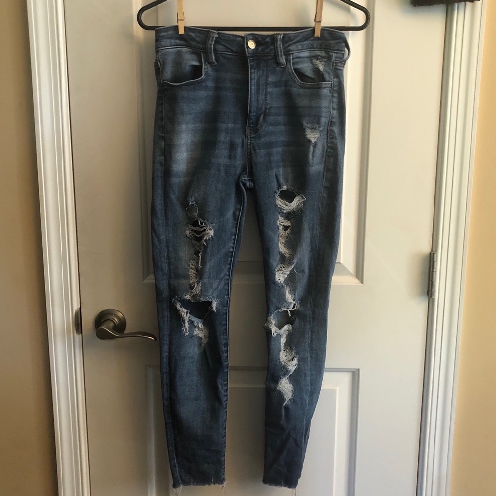 American Eagle super high waisted curvy jegging